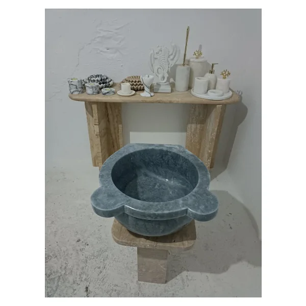 Home Mermer Kurna-hamam Kurnası-banyo Kurnası-ev Hediyesi-mermer Ev,banyo Aksesuarları