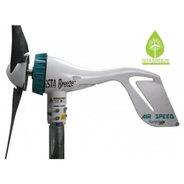 İSTA-BREEZE 500W 24V Rüzgar Türbini Air Speed Hibrit Şarj Kontrolü Direk Seti