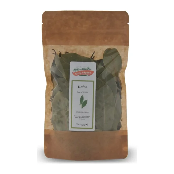 Karşı Köyden Defne Yaprağı (Lauris Nobilis) - (25 gr - Kilitli Doypack)