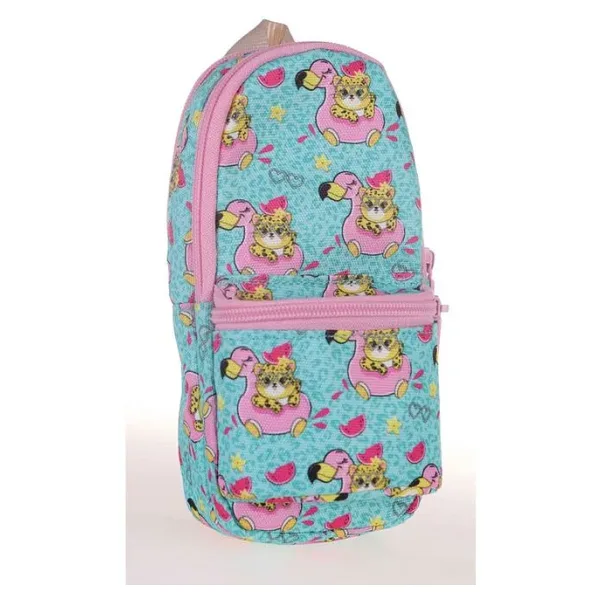 Kaukko K2324 Nature Junior Bag Tiger Flamingo Kalemlik