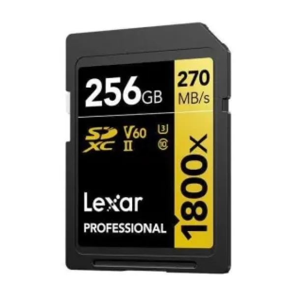 Lexar Gold Series 1800x LSD1800256G Class 10 UHS-II U3 V60 256 GB Hafıza Kartı