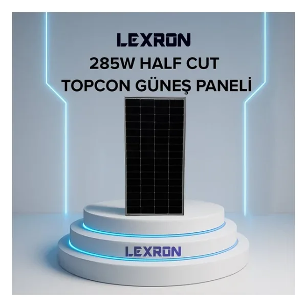 Lexron 285W Monokristal Half-Cut Topcon Güneş Paneli - Karavan Özel Üretim