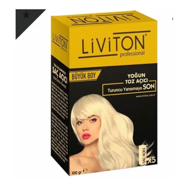 Liviton Professional Yoğun Toz Saç Açıcı 100 Gr + Oksidan 150 Ml