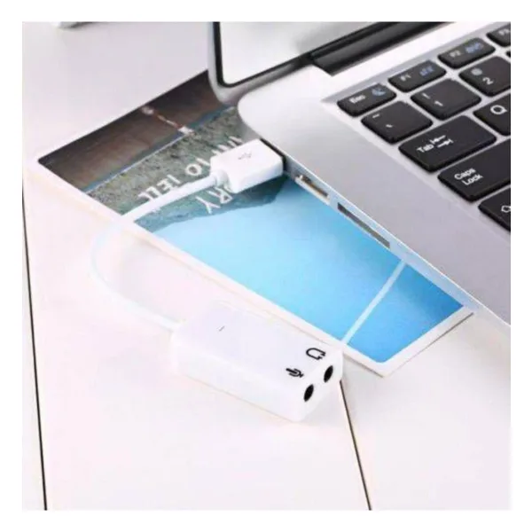 Masaüstü Ve Notebook Labtop Cihazlarında Sorunsuz Çalışır.usb Kulaklık Mikrofon Haric Ses Kartı