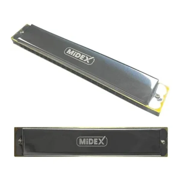 Midex Hn-24sl Silver 24 Delikli Mızıka Do (C)