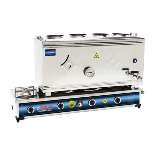 Mizan Doğalgazlı 60 Litre (304 Çelik) Çay Kazanı
