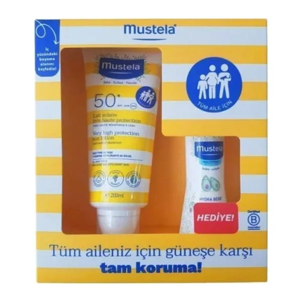 Mustela Güneş Losyonu Spf 50 200 Ml Vücut Losyonu 100 Ml