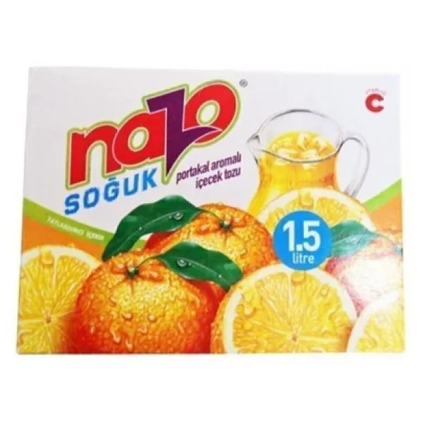NAZO 9 gr Portakal Aromalı Toz Içecek 24