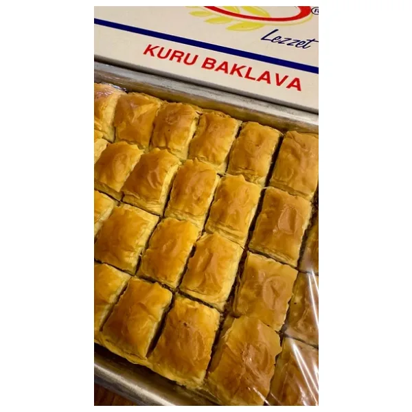 Nevzat Cevizli Kuru Baklava 650 gr Tepsi Hediye