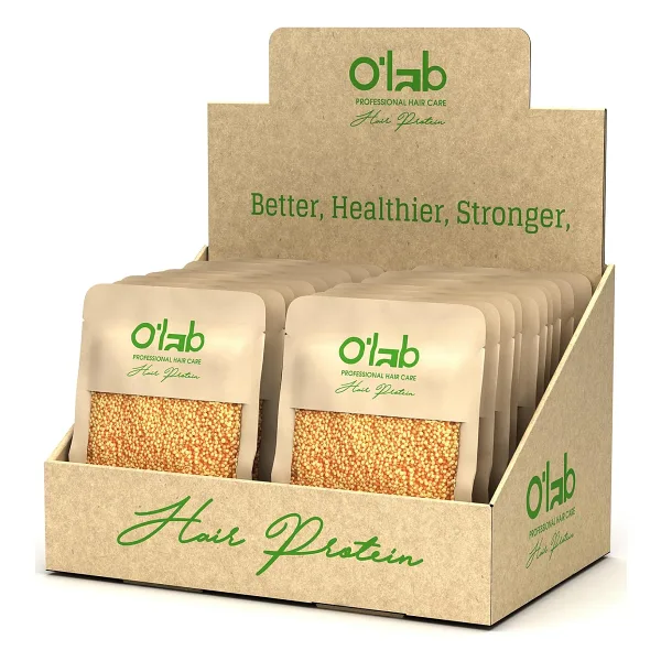 Olab Protein Bazlı Saç Bakım Tozu 50 g x 20'li Set Boyalı Saçlar İçin Onarıcı, Hacim Veren ve Yıpranma Karşıtı Saç Proteini