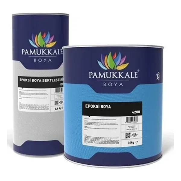 Pamukkale 4200 Epoksi Boya 3 Kg+0.6 Kg Beyaz