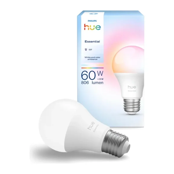 Philips Hue Essential 806 8 W-60 W E27 Akıllı LED Ampul