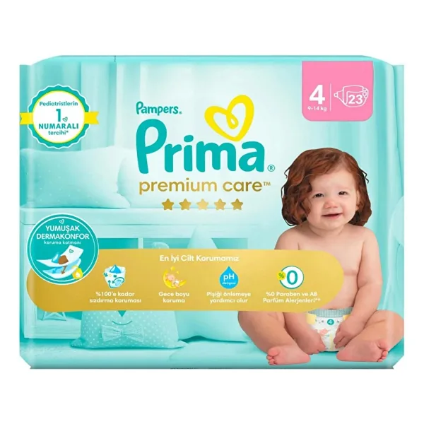 Prima Premium Care 4 Numara Maxi 23'lü Bebek Bezi