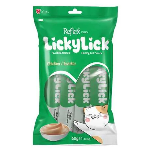 Reflex Plus Lickylick Tavuklu 15 gr Kedi Ödül Maması