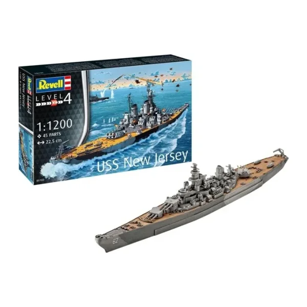 Revell 1:1200 USS New Jersey 05183 Maket Kiti