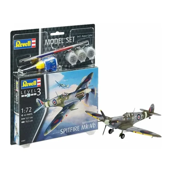 Revell 1:72 Supermarine Spitfire Mk.Vb 03897 Maket Seti