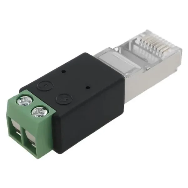 RJ45 Erkek - RS485 2 Pin Vidalı Dönüştürücü A=PIN4 B=PIN5