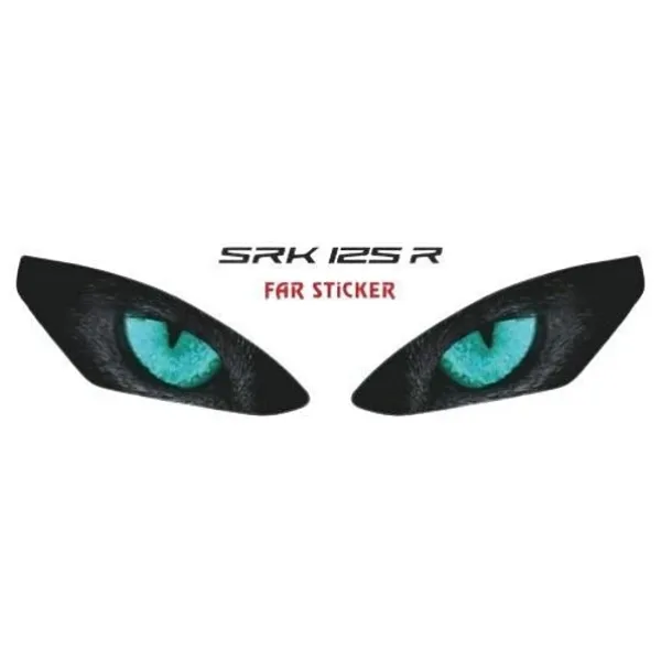 Rks Srk 125 R 2023 - 2025 Uyumlu Far Sticker Mavi
