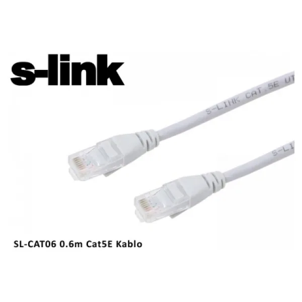 S-link SL-CAT06 UTP 0.6 m CAT5 Patch Kablo