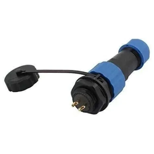 SD16 2 Pin 16mm Su Geçirmez Konnektör Takımı - Panel Tipi