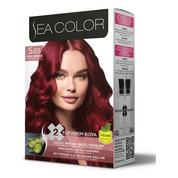 Sea Color 5.65 Çilek Kırmızısı Saç Boyası