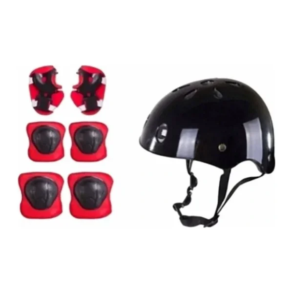 Şeker Adası Kaliteli Darbelere Dayanıklı Scooter Paten Bisiklet Kaykay Kask Dizlik Dirseklik Çocuk Set 7 Parça
