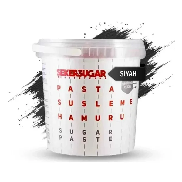Şeker & Sugar Siyah 1 kg Şeker Hamuru