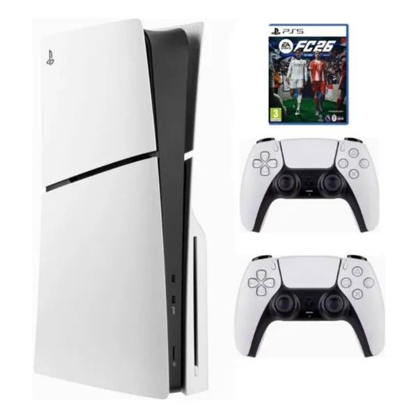 Sony Playstation 5 Slim CD Cfı-2116 En Yeni Versiyon. + 2 Dualsense + Fc26 ( İthalatçı Garantili )