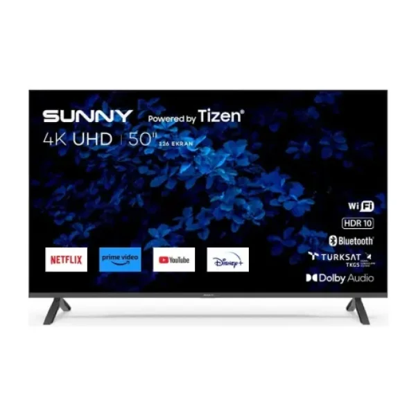 Sunny SN50FMN501 Frameless 4K Ultra HD 50" 127 Ekran Uydu Alıcılı Smart LED TV