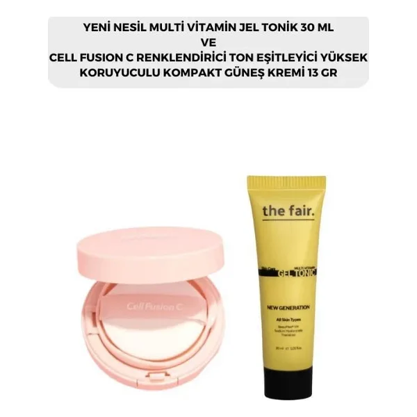 The Fair. Multi Vitamin Jel Tonik 30 Ml Ve Cell Fusion C Renklendirici Kompakt Güneş Kremi 13 G