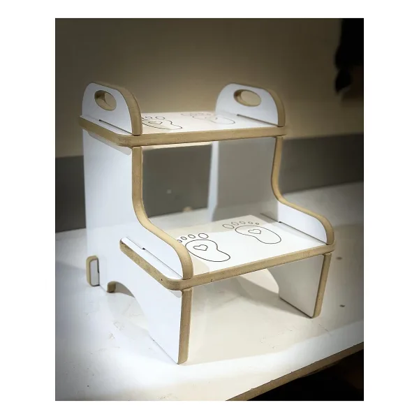 varje Ahşap Basamak Tabure Çocuk Banyo Wc Lavabo Merdiven Yükseltici Eğitici Kaymaz Montessori
