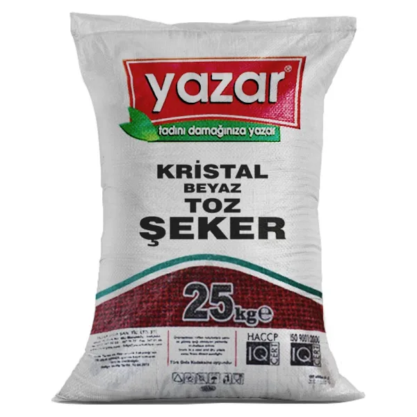 Yazar Kristal Toz Şeker 25 kg