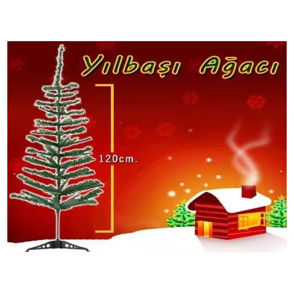 Yılbaşı Çam Ağacı Gür Dallar 120 cm
