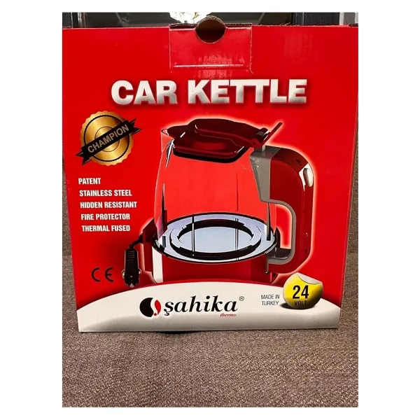 24V Oto Su Isıtıcısı Gizli Rezistans 750 ml Kırmızı