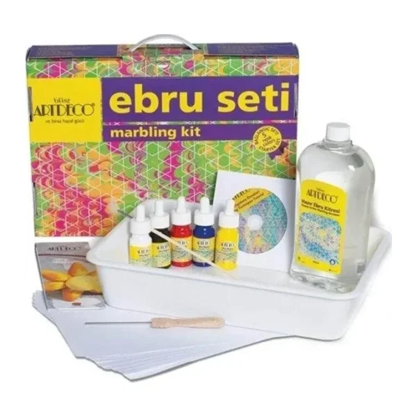 Artdeco 5 Renk Ebru Başlangıç Seti