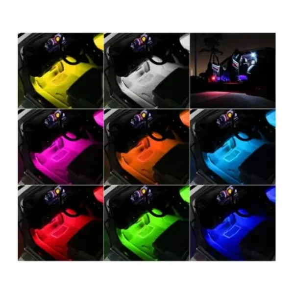 Ayak Altı Led Rgb 12 Ledli Sese Duarlı Led