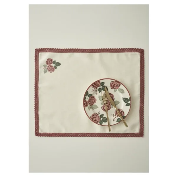 Bella Maison Rose Kopanakili Amerikan Servis Krem (35x45 Cm) Krem