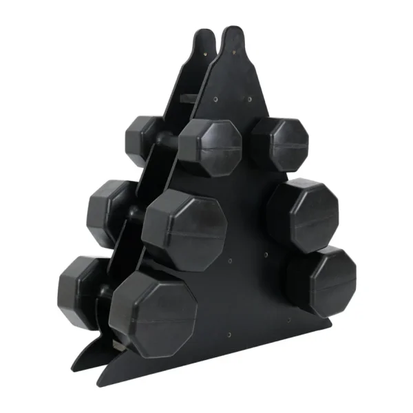 Besinistanbul PS SPOR 3 ÇİFT DAMBIL SET 6 KG + 8 KG + 10 KG + STAND SİYAH
