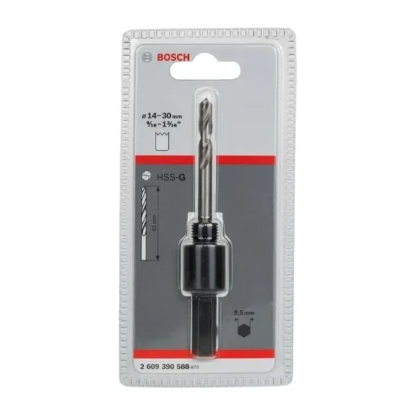 Bosch - Altıgen Şaftlı 14-30 mm Pançlar İçin Adaptör, Anahtar Ağzı 9,52 mm