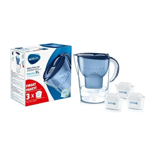 Brita Marella XL Mavi 3.5 lt 3 Filtreli Su Arıtma Sürahisi