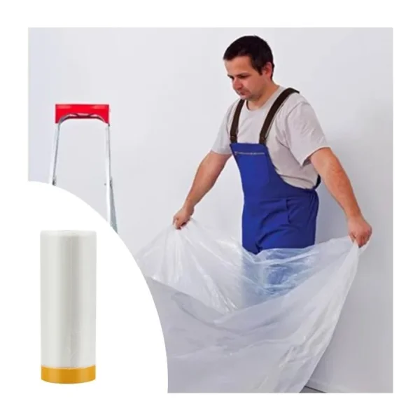 BUFFER Boya Badana Eşya Koruma Hışır Örtüsü 280cm x 15 mt Yapışkanlı Hışır Örtü