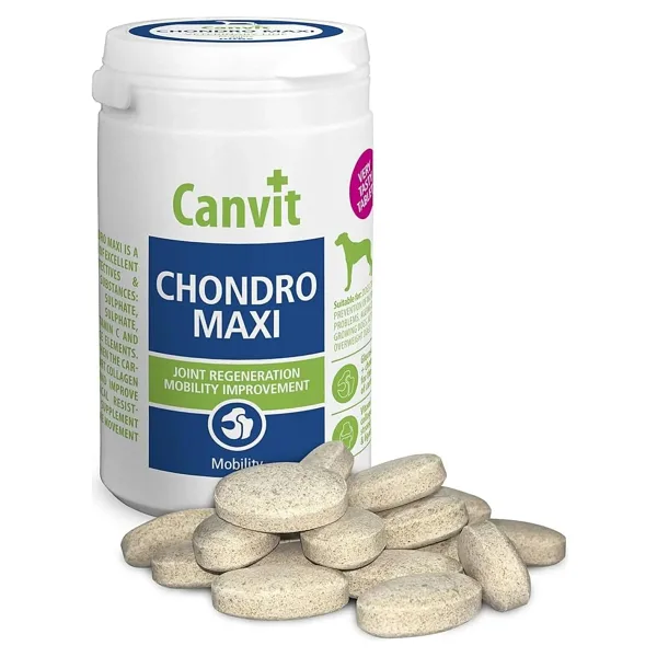 Canvit Chondro Maxi Orta ve Büyük Irk Köpekler Için Kas ve Iskelet Sağlığı Köpek Vitamini 230 gr 110 Tablet - Naturel