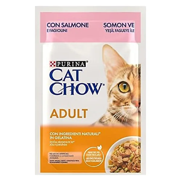 Cat Chow Somonlu 85 gr Yetişkin Kedi Yaş Maması