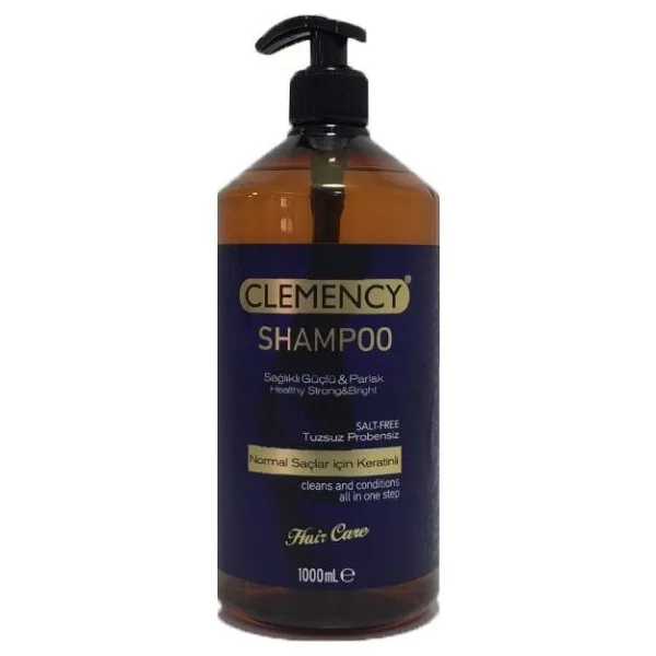 Clemency Keratinli Parabensiz 1000 ml Tuzsuz Şampuan