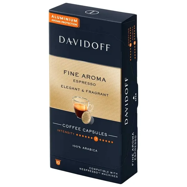 Davidoff Fine Aroma Espresso Elegant ve Fragrant Kapsül Kahve 10'lu