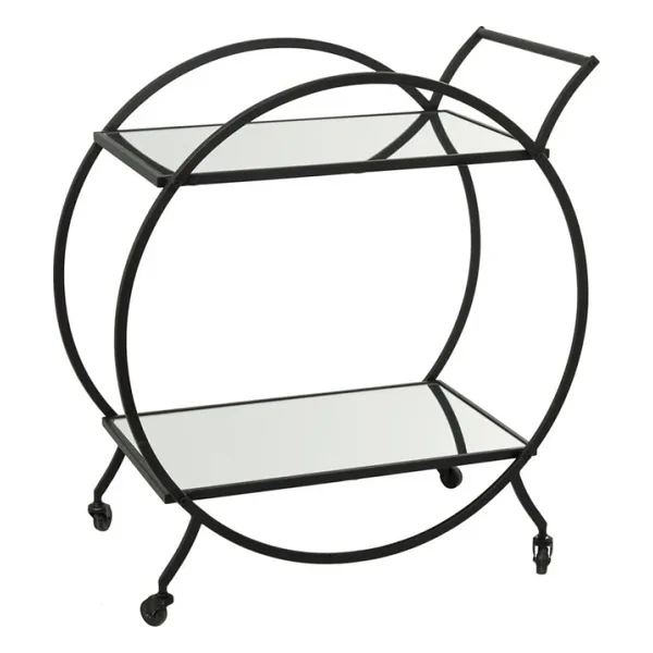 Dorka Siyah Metal Servis Arabası