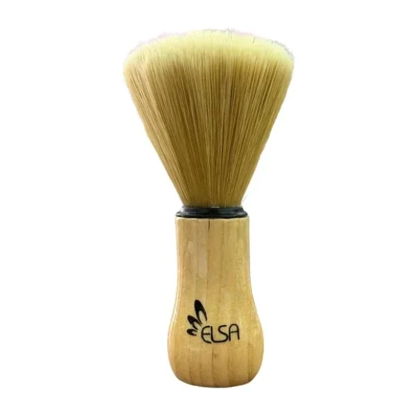 Elsa Premium Büyük Boy Ense Fırçası Açık Renk Ahşap Sap 16 Cm