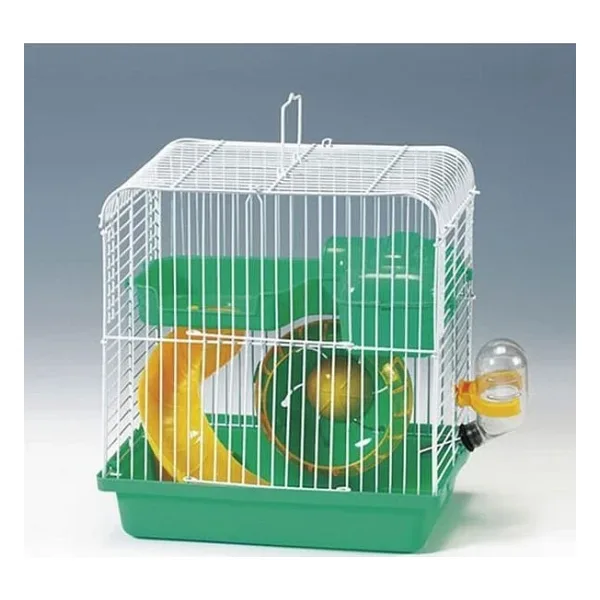 EuroGold Hamster Kafesi Yeşil Beyaz 23x17x25 Cm