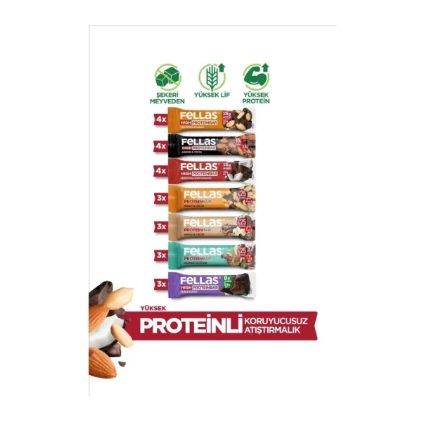 Fellas Süper Karma Kutu 24'lü Protein Bar