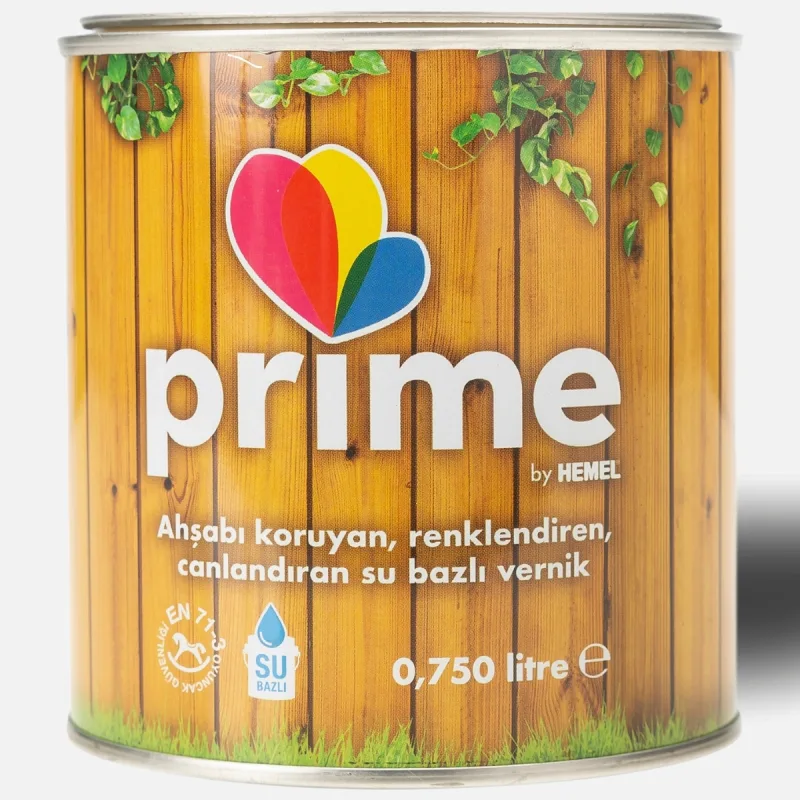 Hemel Prime Su Bazlı Ahşap Vernik Natürel Dış-İç Mekan